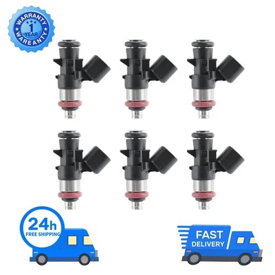 6pcs FJ1267 Fuel Injector 4627794AA for 2014 2015 2016 2017 Jeep Cherokee 3.2L Foto 1 de 4