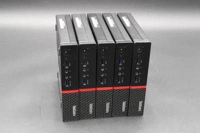 LOT 5 Lenovo ThinkCentre M700 Tiny PC Core i5-6500T 8GB RAM 128GB SSD NO OS - Image 1 of 3