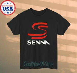 Ayrton Senna Herren Schwarz Größe S-5XL - Bild 1 von 1