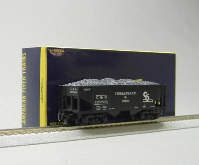 LIONEL AMERICAN FLYER CHESAPEAKE & OHIO 2 BAY HOPPER #122811 S GAUGE 2119265 NEW - Image 1 of 4
