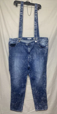 Mono vaquero Crave Fame By Alomst Famous Womes 24 parche lavado ácido delgado  Foto 1 de 4