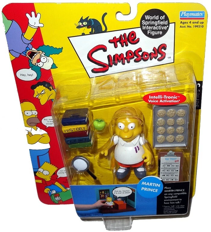 Figura Simpsons Martin Prince WOS MOC Serie 5 RARO Juguete Intelli-Tronic Playmates Foto 1 de 1