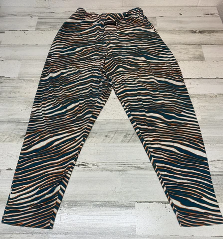 Vtg Miami Dolphins Colors Zumbaz Tiger Striped Pants Size XL - READ DES Cover