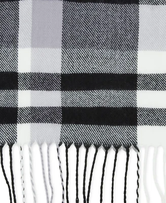 Steve Madden Mujer Clásica Bufanda a Cuadros Negra, Blanca, Gris OSFM NUEVO Foto 1 de 3