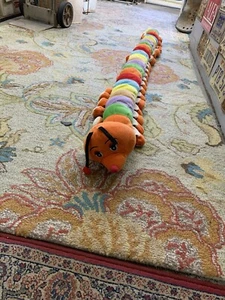 GIANT 80" Long ABC Alphabet Caterpillar Plush Preschool Daycare Learning Toy - Picture 1 of 24