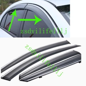 4x Para Hyundai Elantra 2004 2005 2006 Frontal Trasero LH RH Ventana Visera Marco Borde - Imagen 1 de 1