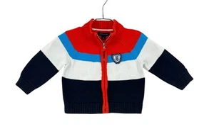 TOMMY HILFIGER Kid's Boy's HighNeck Full Zip Jumper Sweater Cardigan Size 2 y.o - Picture 1 of 10
