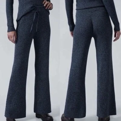 Athleta Reverie Sweater Pants Blue Size Medium Loungewear Cozy Travel - Image 1 of 4