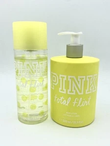 Victoria's Secret PINK Total Flirt 16.9oz Body Lotion & 8.4oz Body Mist Partial - Picture 1 of 3