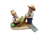 Denim Days Danny & Debbie "The Melon Patch" #1512 HOMCO Home Interiors Figurine