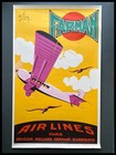 Air Travel Antique poster reissue Original Air France 1988