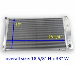 Radiador de aluminio de 3 filas para Chevy/GMC C/K C10 C20 C30 1973-1986 4,1 4,8 5,0 5,7 L - Imagen 1 de 8