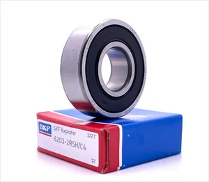 NEW SKF 6203-2RSH C4 Rubber Sealed Deep Groove Ball Bearing 17x40x12mm - Picture 1 of 3