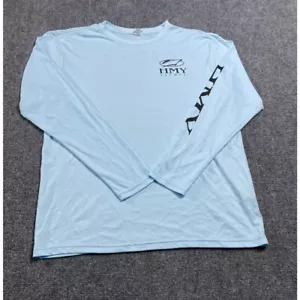 BAW Men's Light Blue Long Sleeve HMY Viking Yachts Logo Crew Neck Shirt Size M - Picture 1 of 17
