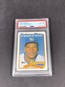 Gary Sheffield 1989 Topps #343 PSA 8 NM-MT Low Population 290 - Picture 1 of 2