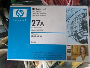 Genuine HP Laserjet 27X C4127X Toner Printing Cartridge 4000-4050 OEM M40K - Picture 1 of 3