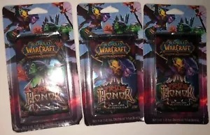 World of Warcraft TCG Fields of Honor Booster Blister Pack SEALED Lot of 3 - Picture 1 of 1