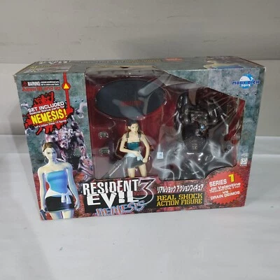 Figura de acción Resident Evil 3 Nemesis Real Shock Jill vs. Drenaje Deimos NUEVO Foto 1 de 2