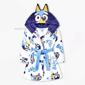 BLUEY Disney Robe Size 2T 3T 4T 5T Boys Toddler 2 3 4 5 Pajama Swimsuit Cover Up - Picture 1 of 5