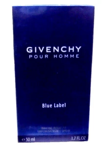 GIVENCHY POUR HOMME BLUE LABEL edt 50ml spray rare vintage perfume sealed - Imagen 1 de 1