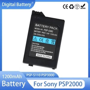 NEU Playstation Portable Akku für PSP 2000 3000 System Konsole Li-Ion 1200mAh - Imagen 1 de 5