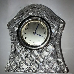 Vintage, Antique Leaded Crystal Mantel Clock Tested Working Great B1 - Picture 1 of 14