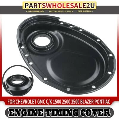 Engine Timing Cover for Chevrolet C/K 1500 2500 P30 GMC Yukon Pontiac Firebird - Image 1 of 4
