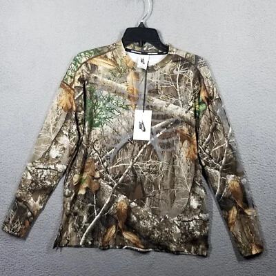 Nike NikeLab NRG Skeleton Camo Realtree Woman M Running Shirt CJ0179-237 NEW! - Image 1 of 4