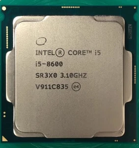 8Th Gen Intel Core i5-8600 LGA 1151 CPU Processor SR3X0 3.10Ghz 6-Core/Thread - Picture 1 of 2