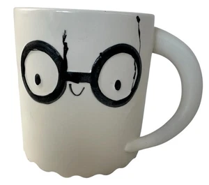 Boo To You Halloween Ghost With Glasses Stoneware Coffee Tea Mug  Cup - Picture 1 of 15