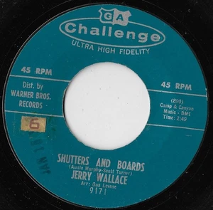 Shutters And Boards / Am I That Easy To Forget / Jerry Wallace VG - Picture 1 of 2
