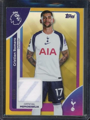 2025-26 Topps Premier Christian Romero /50 Patch Gold #RE-CRO - Image 1 of 2