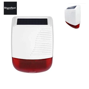 Sirena da esterno, senza fili, ad energia solare, con sistema di allarme - Foto 1 di 4