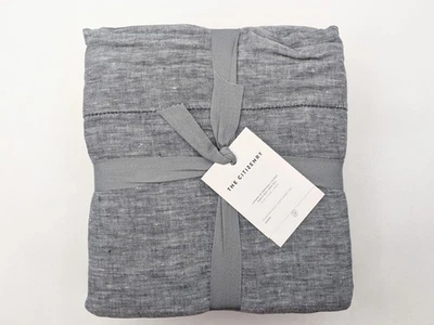 Citizenry Stonewashed Linen Sheet Set - Queen Size - Indigo Chambray - Image 1 of 4