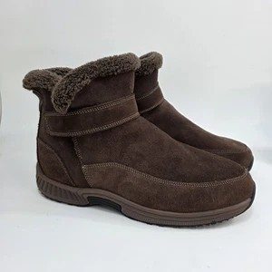 OrthoFeet Bliss braun Wildleder Herren leichte Bootie Größe 12 X-Wide 2E - Bild 1 von 11