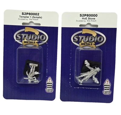 Savage Worlds Metal RGP Figures 28mm Templar & HoE Stone  Deadlands/Weird West . - Image 1 of 4