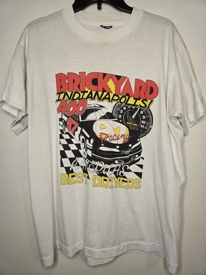 Camisa De Colección Brickyard Indianapolis 400 Puntada Única America's Best Drivers Talla L Foto 1 de 4