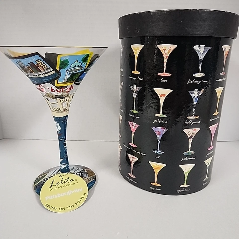 Lolita "holiday Bouquet" 7 Oz. Martini Glass