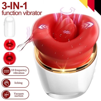 Lecken Saugen Vibrator Klitoris Nippel Stimulator Sex Spielzeug für Frauen DE - Bild 1 von 4