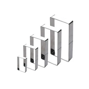 5Pcs Rectangle Cookie Cutter Set, Stainless Steel Biscuit Baking Molds Fondan... - Picture 1 of 7