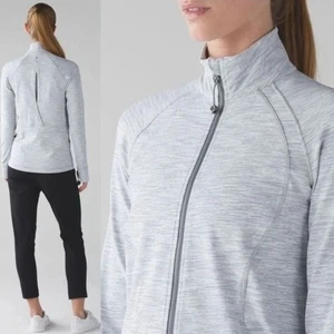 Lululemon Sunshine Salutation Jacket Womens 6 Gray - Picture 1 of 10