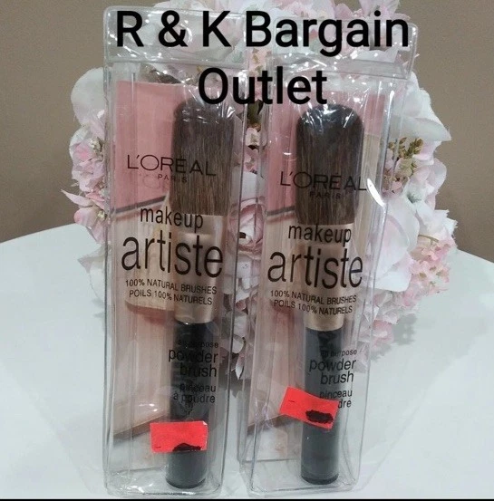 2 Loreal Makeup Artiste Todo Uso Polvo Pincel de Maquillaje para Rostro 100% Natural  Foto 1 de 1