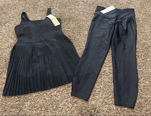 all In Motion And Wt Bundle Of Pleated Athletic Dress And Leggings Size Small - Picture 1 of 6