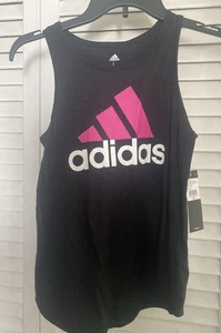 Girl’s Black Adidas Tank Top Girls. L (14) Logo - Picture 1 of 1