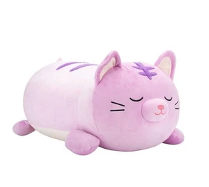 Squishmallows 18” Large Plush Tabitha Purple Tabby Cat Sleepamllows - NEW - Picture 1 of 5