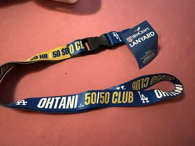 Los Angeles Dodgers Shohei Ohtani 50/50 commemorative lanyard Mon LICENSED - Image 1 of 4