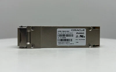 Oracle Avago AFBR-79E4Z-SN2 40GBp/s Class 1M Optical Transceiver 135-1204-01 - Image 1 of 4