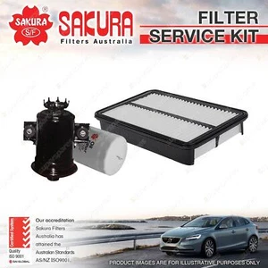 Sakura Oil Air Fuel Filter Service Kit for Toyota Corolla AE101 AE102 102X 112 - Picture 1 of 2