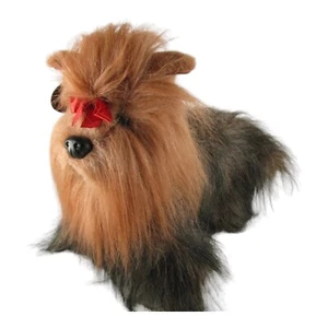 Lifesize Plush YORKSHIRE Yorkie Show Dog Ganz Heritge Long Hair Teacup Realistic - Picture 1 of 15