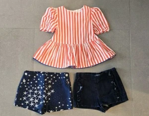 JACADI PARIS Three Piece Set, Two Shorts One Top Size 4 - Picture 1 of 12